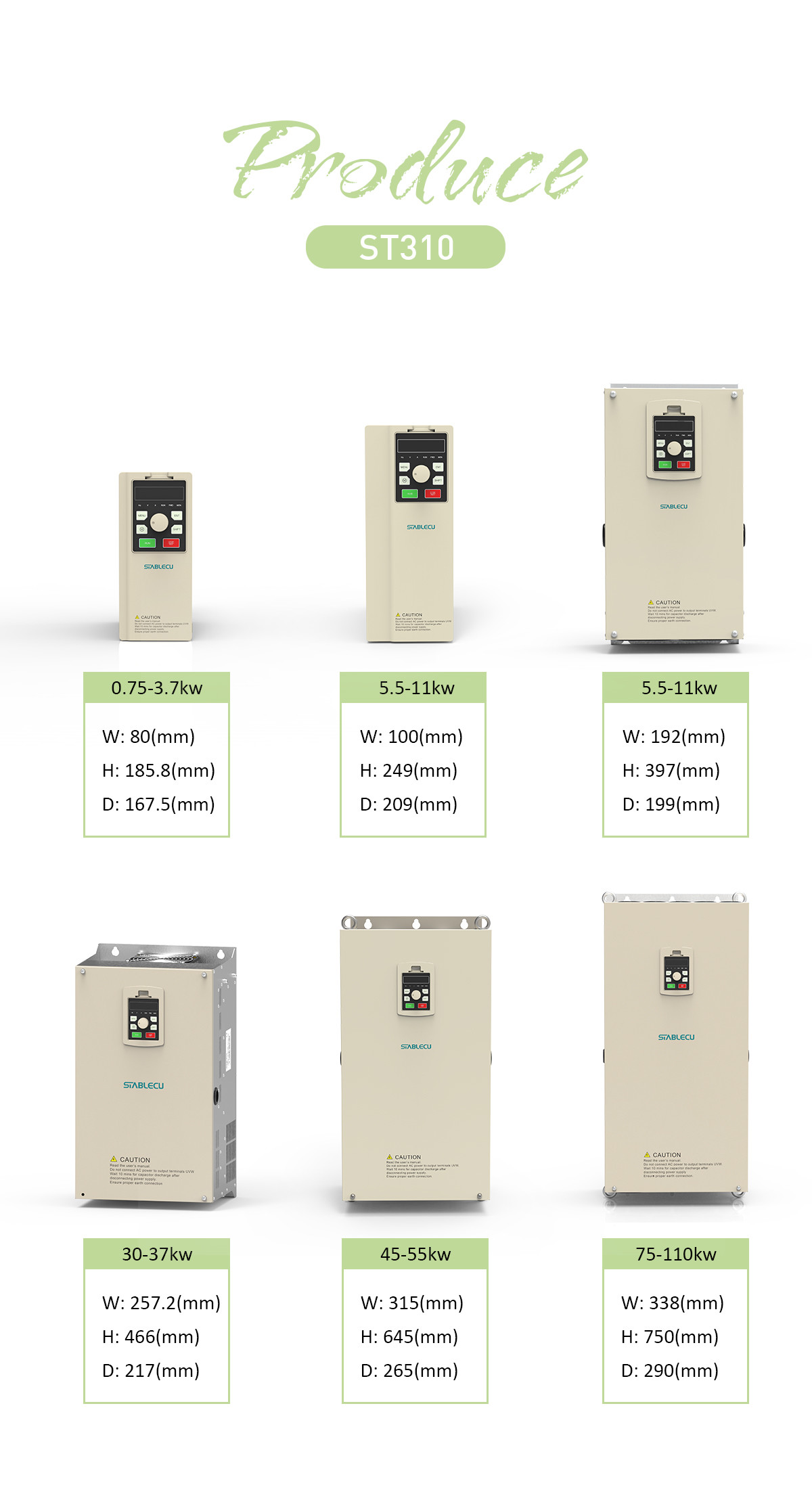 VFD 3 Phase Single Phase Frequency Inverter Variable Speed Drive 15KW 18.5KW 22KW