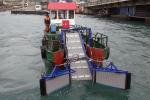 5m length, 95KW ,2500m3,Aquatic Weed Harveting Boat With Storage Tipper Body For