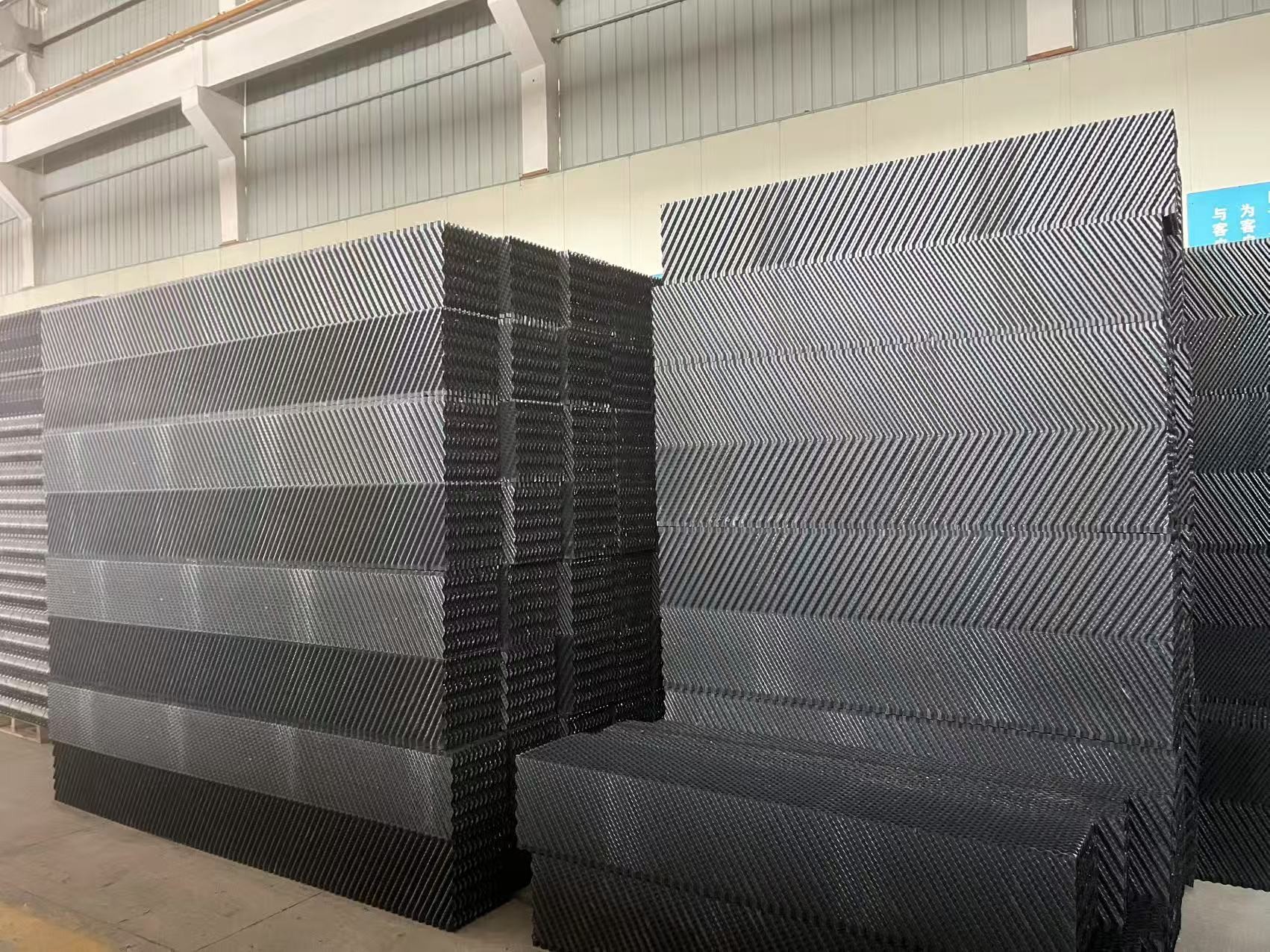 Black Tower Fill For Counter Flow Cooling Tower
