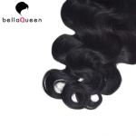 Natural Black Brazilian Virgin Human Hair Extensions Body Wave With Cuticle
