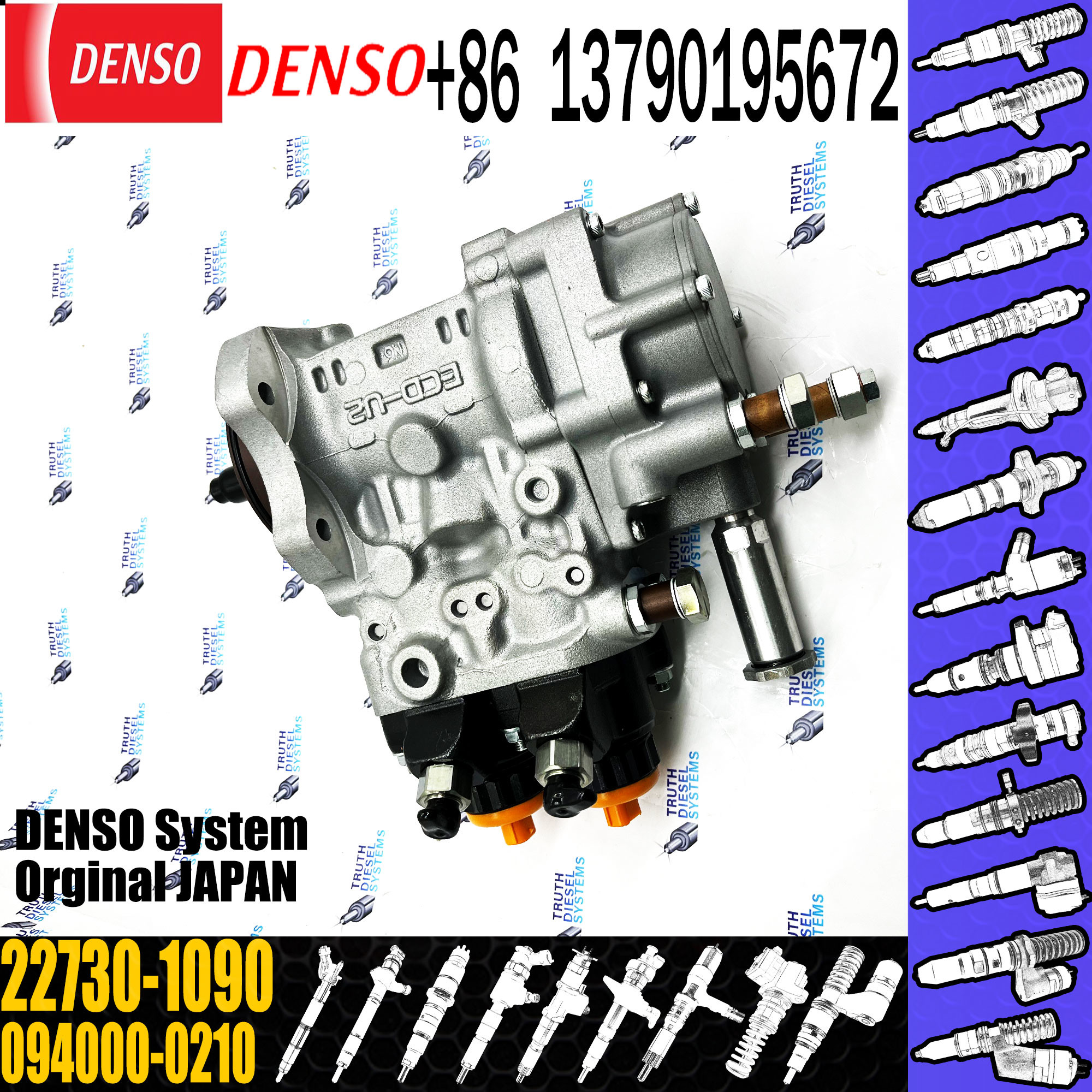 094000-0210 HP0 pump 094000-0212 diesel fuel pumps 22730-1090 for HINO K13C engines
