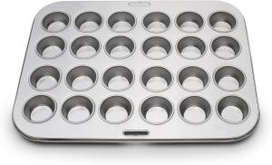 China Stainless Steel Cupcake Baking Cups Mini Muffin Pan Cups, &amp; Non-Stick Muffin Liners For Party Halloween factory
