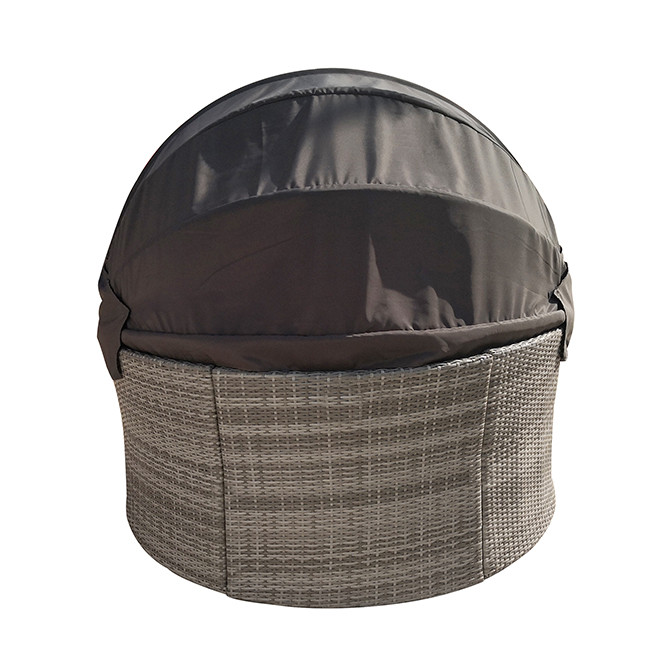 PE Rattan Garden Lounge Chair Sofa Furniture Chair Daybed Lying Bed Beach