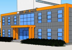 China OEM ODM Prefabricated Steel Building Fireproof 2 Storey Steel Structure Building factory