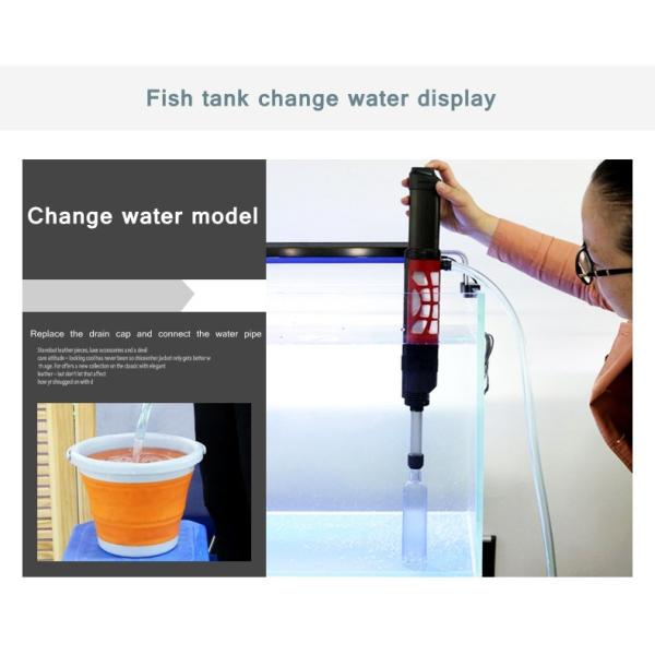 Aquarium Gravel Vacuum Cleaner Automatic Filter Cleaning Fish Tank Sand Sludge Extractor Water Chan
