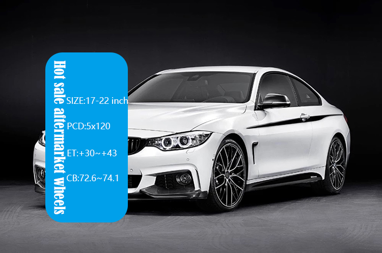 19 Inch Car Universal Aluminum Casting Alloy Wheels Rims With PCD 5x120