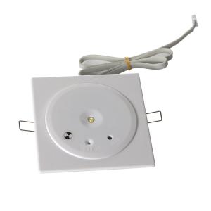 China IP20 Test Button LED Emergency Ceiling Recessed Downlight Battery Rechargeable 3W factory