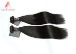 Natural Black Peruvian Human Hair / Straight Hair Bundles No Shedding