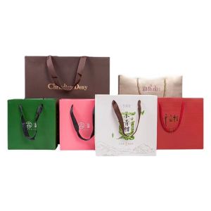 UV Abrazine Printed Paper Shopping Bags Personalized Promotion Gift Bag