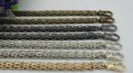 New product design zinc alloy snap hooks match 120 mm iron material gold chain
