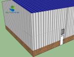 Strong Prefabricated Industrial Shed , Prefab Steel Frame Commercial Building