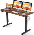 Anti-collision System Wooden Electric Height Adjustable Desk with Dual Motor