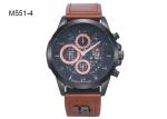 Chronograph Men's Quartz Watch BARIHO Wristwatch Leather Strap Analog M551