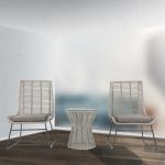 Outdoor Furniture Rattan/Wicker Table Chair Set with 5-Year Frame