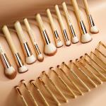Jessup 25pcs Bamboo Makeup Brushes Set Makeup Foundation Brush Suppliers China