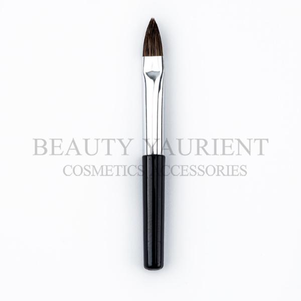 Soft Bristles Disposable Lip Makeup Brush Travel Lip Brush Black Plastic Handle