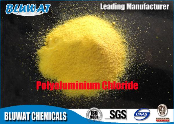 Bluwat Chemicals Polyaluminium Chloride PAC Flocculation Light Yellow PH 3.0 - 5