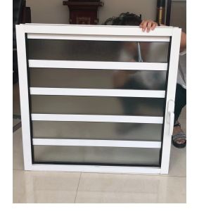 Customizable Aluminum Louver Glass Window with Adjustable Ventilation