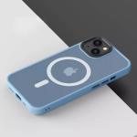Iphone 13 Promax Clear Magnetic Mobile Phone Cases with Frosted Magnetic Ring
