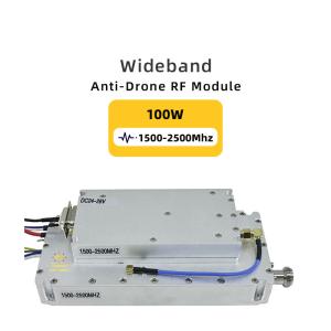 China 1500-2500mhz Anti Drone Lora Module Counter Fpv Module 300-6000mhz 100W anti drone system anti fpv 250-400mhz 50W 100-1100mhz factory