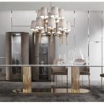 2.6x1.2m Contemporary Luxury Dining Table Nordic Esstisch Marmor
