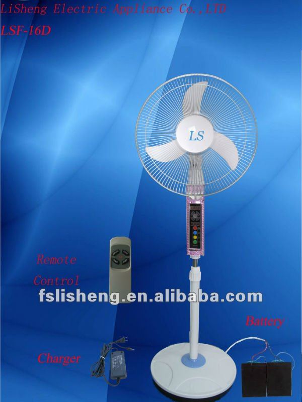 Energy Saving Home Solar Power Stand 12V Rechargeable Stand Fan With Solar Panel