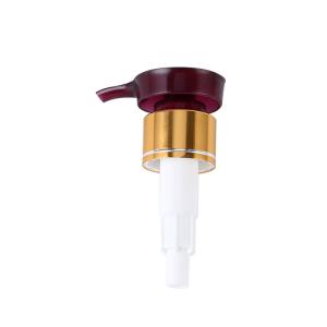 China OEM Brushed Gold Airless Cosmetic Soap Lotion Pump 24/415 factory