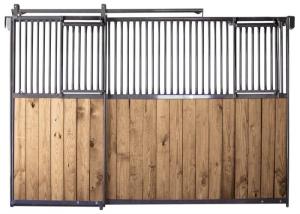 China Indoor Prefabricated Portable Horse Stall Kits , Steel Pipe European Stall Fronts factory
