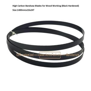 China High Carbon Bandsaw Blades for Wood Working (Black Hardened) Size:1400mmx10x24T factory