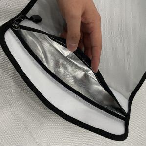 China Double Layer Fireproof File Bag Waterproof Home Office Travel Safe Bag With Lock factory