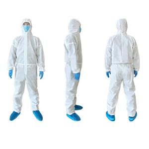 China Industrial Disposable Protective Clothing Anti Stick Antibacterial Non Porous factory