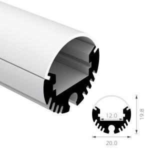 China Exhibition Booth H19.8mm Round LED Profile IP44 K48 W20mm factory