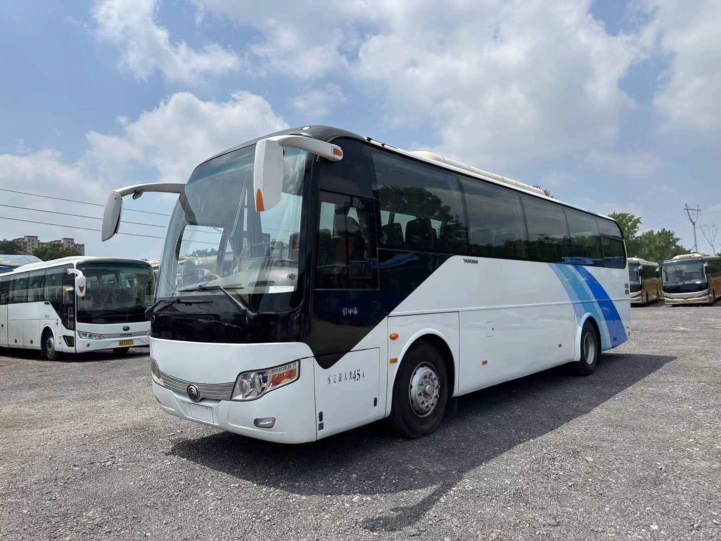45 Seats Euro 3 Double Door Bus Diesel Left Hand Driver LHD YC6J245-30 in with Popular