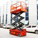 300kg Steel Structure Hydraulic Scissor Lift Table / Electric Lifting Platform
