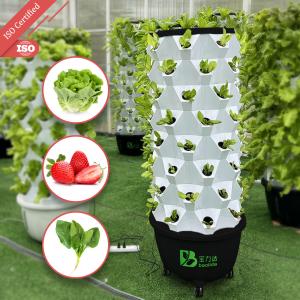China 65L vertical hydroponic tower vegetable best hydroponic growing system factory