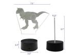 High End 3d Led Desk Lamp / 4.5-5V 3D Dinosaur Lamp For Kids 7 Colors