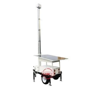 China Remote Control Mobile Surveillance Trailer Mobile CCTV Trailer For Remote Areas factory
