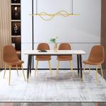 Washable PU Cushion Seat Back Nordic Dining Chairs 31inch Height
