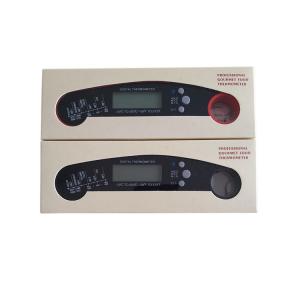 China Red / Black Plastic Digital Food Thermometer With 304 Stainless Folding Probe factory