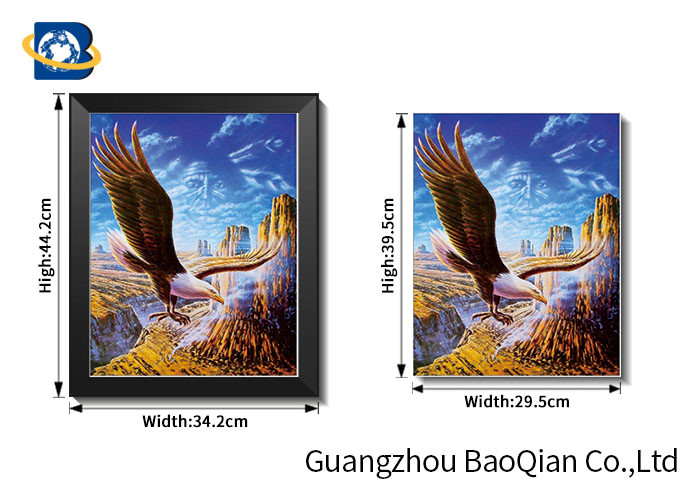 3d Animation 3d Pictures Natural Animation Of Flying Eagle For Indoor / Hotel Wall Poster