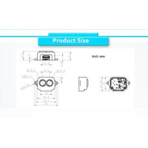 UNIVO UBJG-01Y 0.2-8m Measurement Laser Ranging Sensor for Traffic Flow