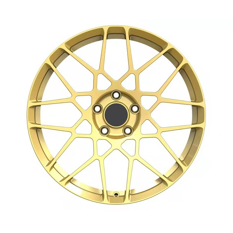 Centerlock type bright colour painting Forged Custom Wheels 18 19 Inch With Black Machine Face rims