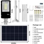 Iron Spray Paint Commercial Solar Street Lights 30000mAh IP65