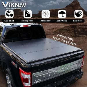 China Trifold Ford F150 Truck Bed Replacement Tonneau Cover Matte Black factory