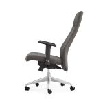 Comfortable Authentic Leather Rolling Office Chair High Density Foam