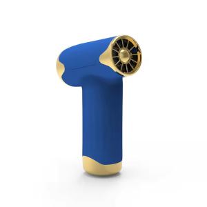China Blue Leafless Cordless Hair Dryer Fast Wind Handheld Powerful Blower USB Rechargeable factory