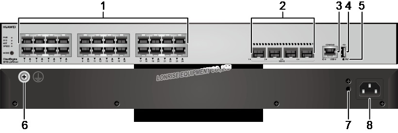 Huawei S5735 L24T4X A1 airengine huawei network switches Ports 4*10GE SFP+Ports AC Power