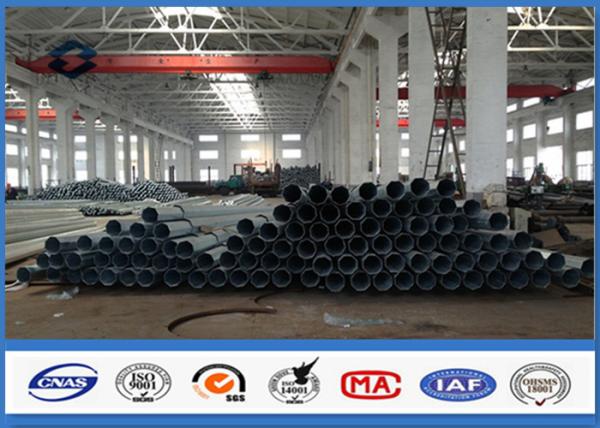 Burial Type ASTM A 123 Galvanized Steel Pole for Electrical Distribution Power