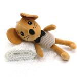 Compact Fleece Key Chain Cute Doll Samll Mouse Filled Cotton 3 Dimensional ODM