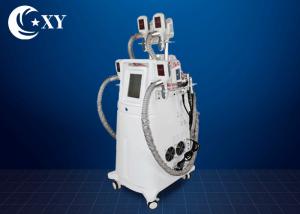 China Non - Invasive 4 Handle Cryolipolysis Slimming Machine With RF Cavitation factory